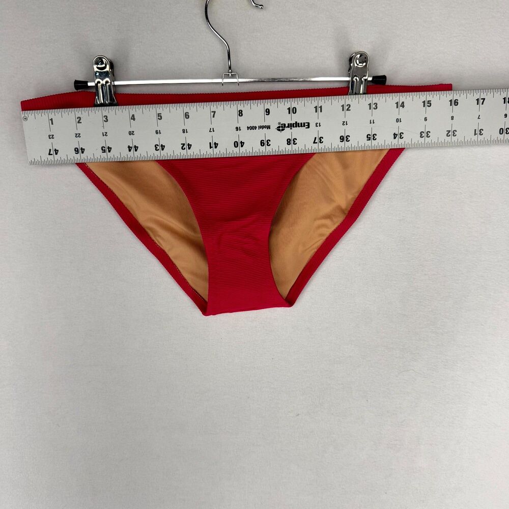 J.Crew Ribbed Bikini Bottoms Bright Pink Ladies Size M NEW BH485 WHI‎ - Picture 9 of 9
